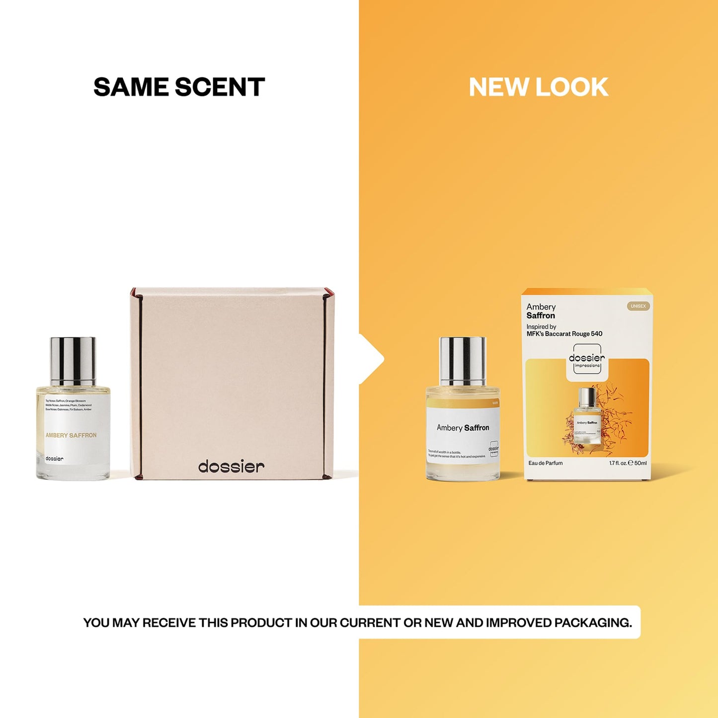 Dossier - Ambery Vanilla - Eau de Parfum - Vanilla Perfume - Inspired by Black Opium - Long-Lasting Fragrance - Feminine - 1.7 fl oz (50ml)