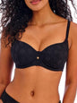 Freya Women's Nomad Nights Underwire Sweetheart Bikini Top Black 34D (Clearance)