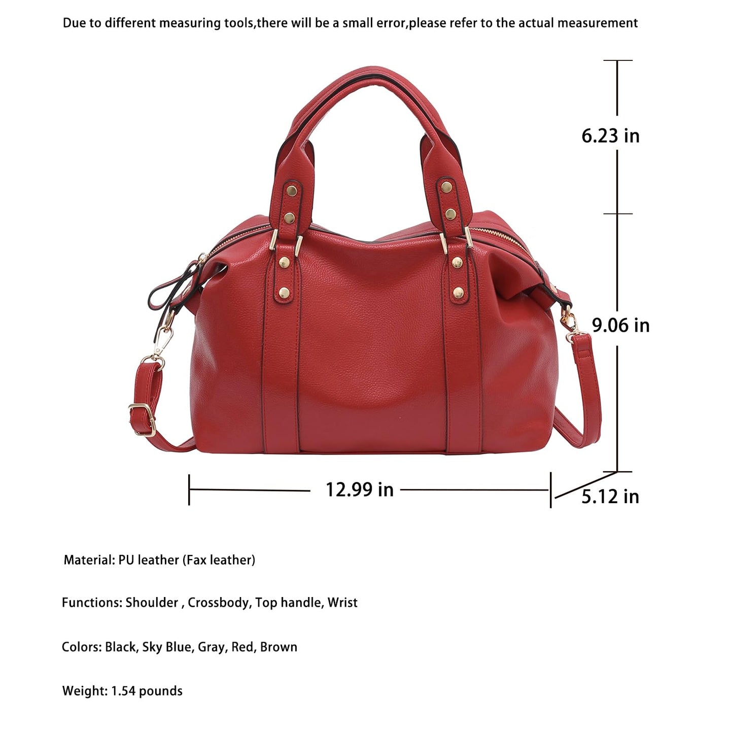 Handbags and Purses for women Vegan Leather Tote Bag for Women Satchel Shoulder Bags Travel Purse with Compartments