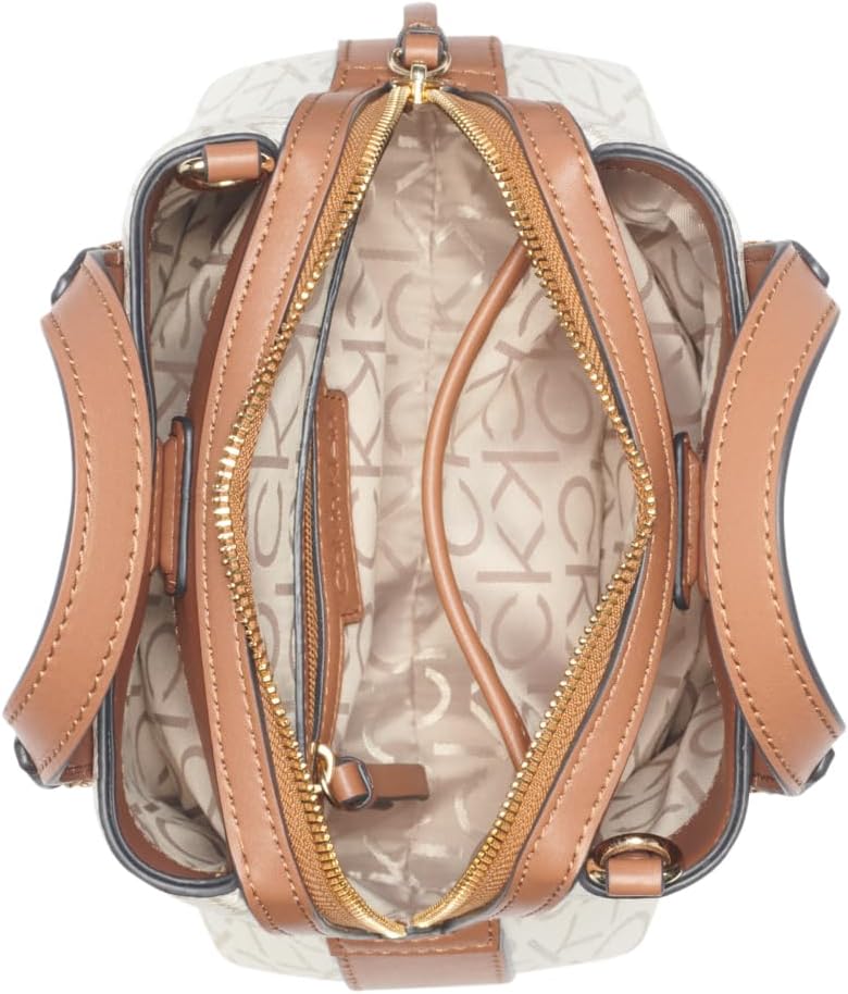 Calvin Klein Women's Millie 2 in 1 Triple Compartment Mini Satchel Crossbody