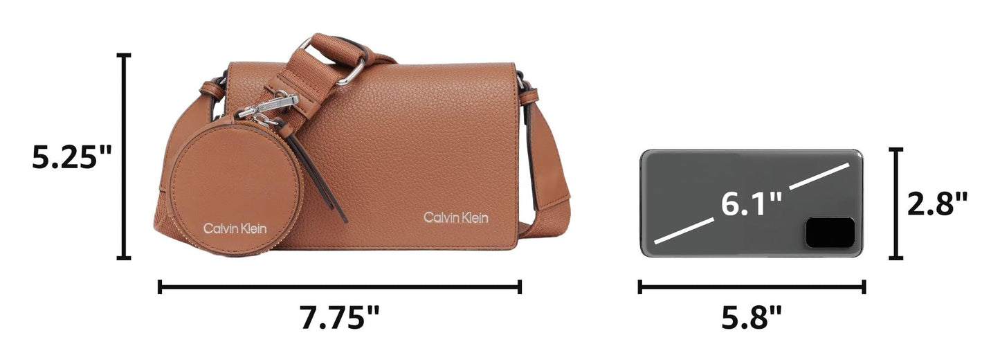 Calvin Klein Women's Millie Triple Compartment Camera Bag Crossbody