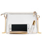 BS-VOG Clear Purse for Women - Stadium Approved Small Crossbody Bag with Zipper, Clear Stadium Bag for Concerts, Sports
