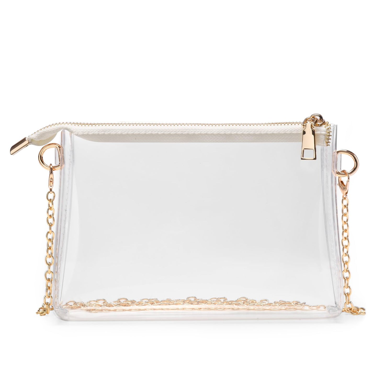 BS-VOG Clear Purse for Women - Stadium Approved Small Crossbody Bag with Zipper, Clear Stadium Bag for Concerts, Sports