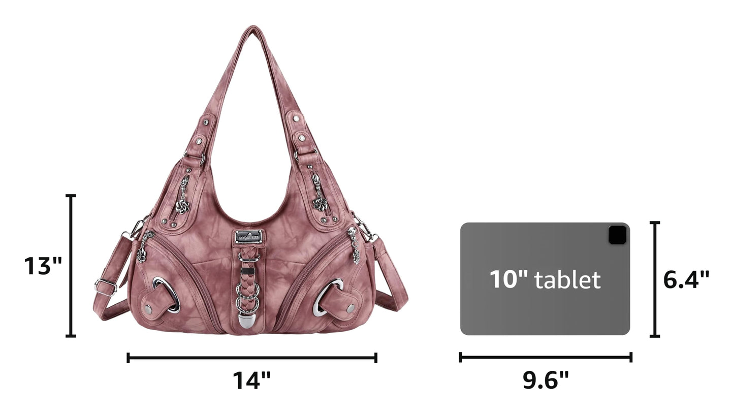 Angelkiss Hobo Purses and handbags for Women Satchel Handbag Women Purses Large Daily Shoulder Bags