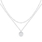 MEVECCO Layered Heart Necklace Pendant Handmade 18k Gold Plated Dainty Gold Choker Arrow Bar Layering Long Necklace for Women