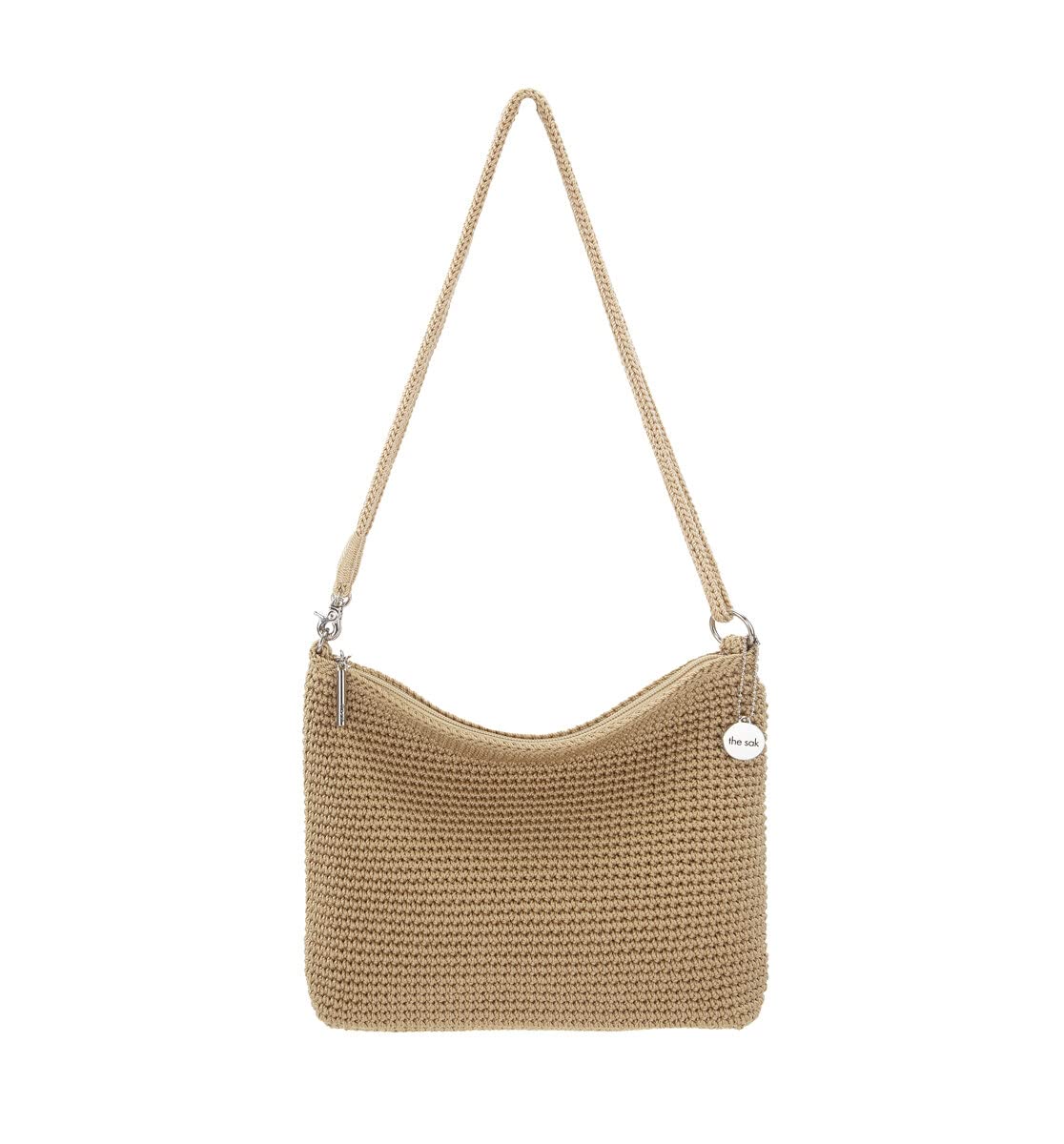 The Sak Lumi Convertible Crossbody Purse - Women's Handbag for Everyday & Travel, 3-in-1 Small Crossbody in Crochet & Leather