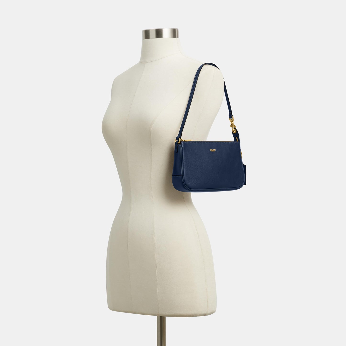 Coach Women's Natural Grain Leather Plaza Bag