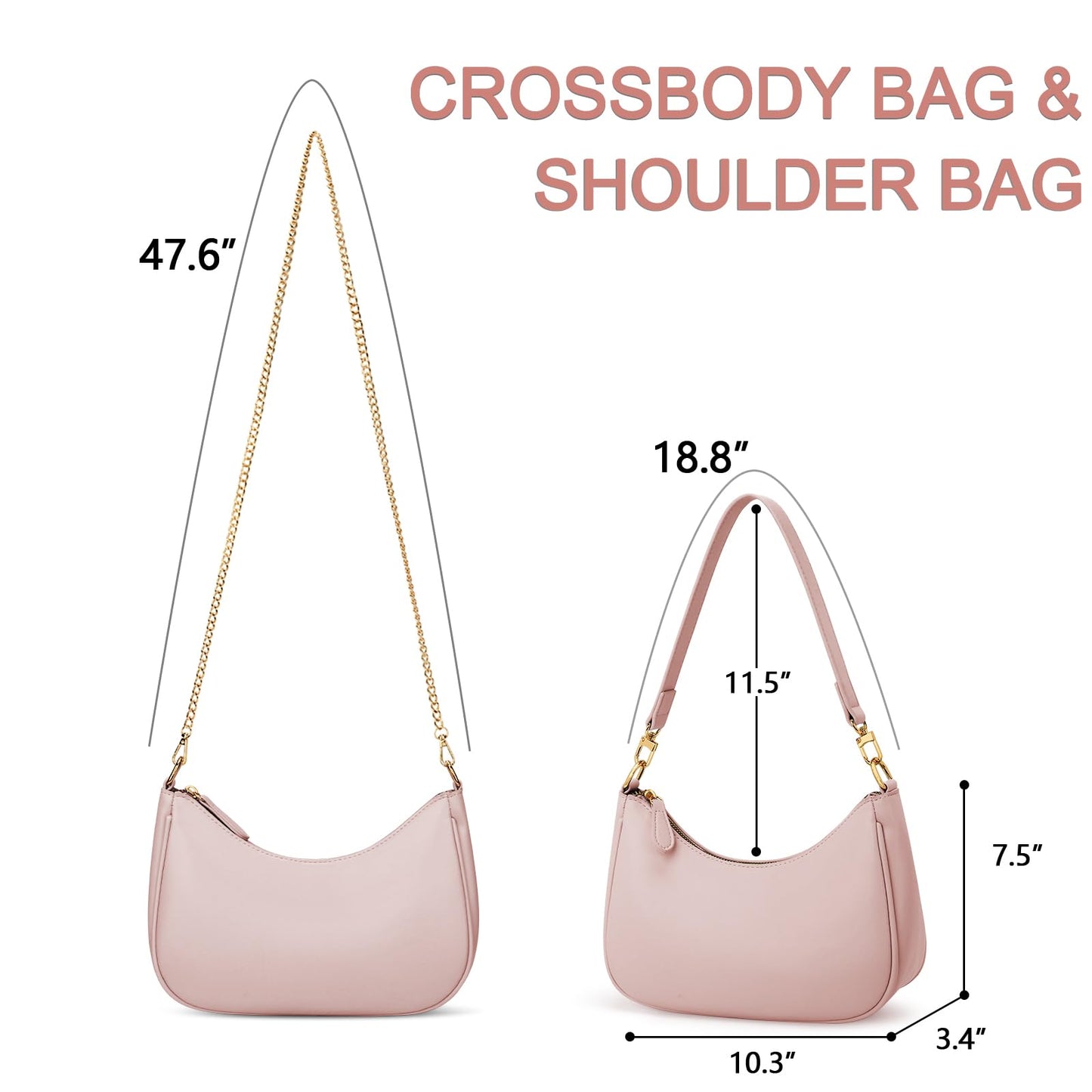 KKXIU Shoulder Bag for Women Cute Hobo Purses and Handbags Retro Clutch Underarm Purse | Cute