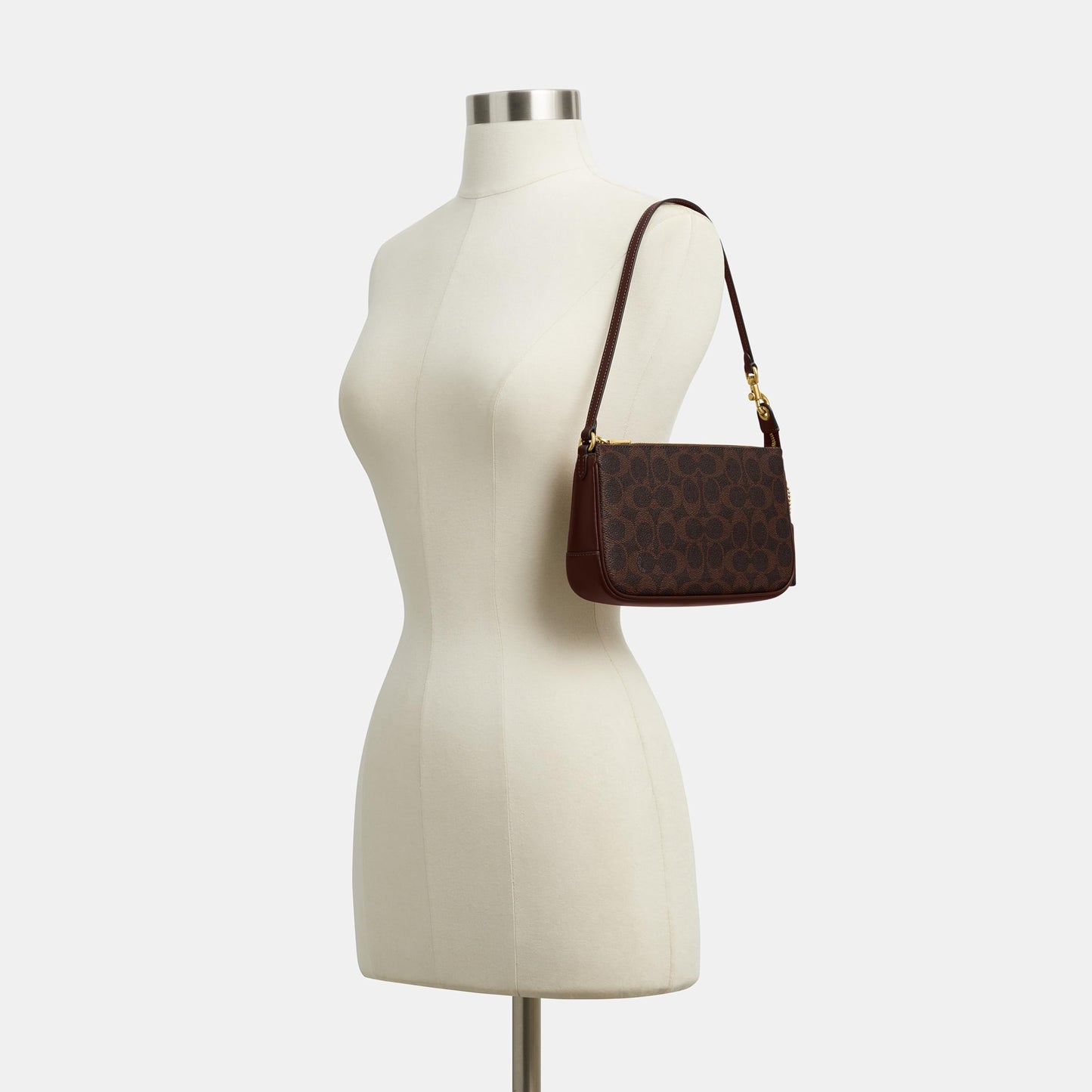 Coach Women's Natural Grain Leather Plaza Bag