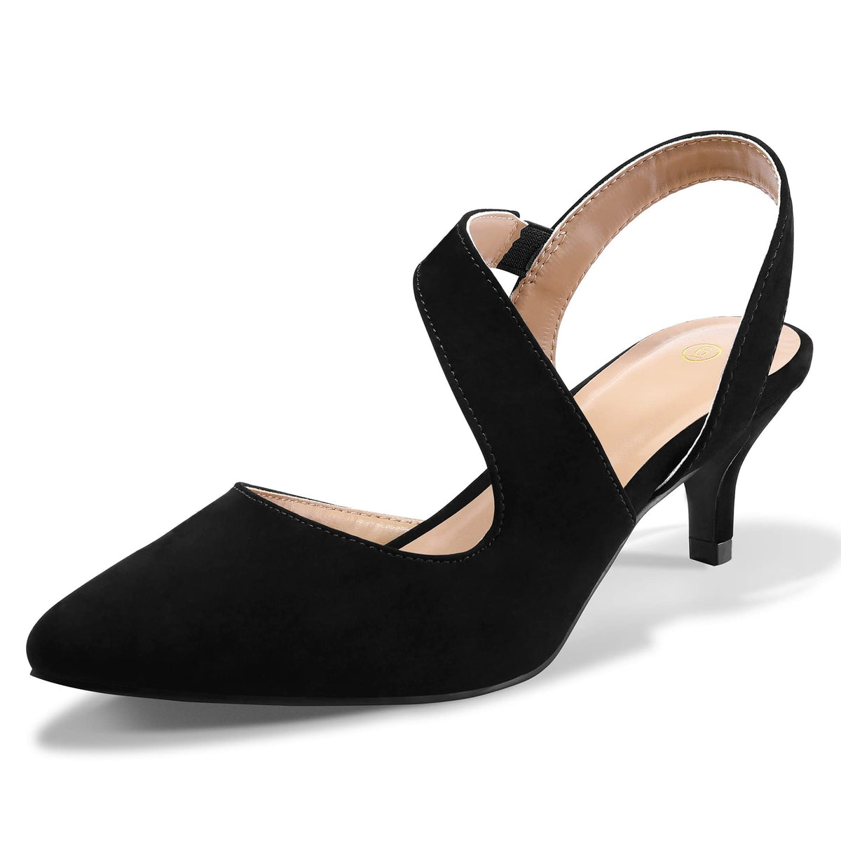 mysoft Women's Dress Shoes Low Heels 2 inch Kitten Pumps Slingback Wedding Party Medium/Wide Width Shoesmysoft Women's Dress Shoes Low Heels 2 inch Kitten Pumps Slingback Wedding Part… 7/5
