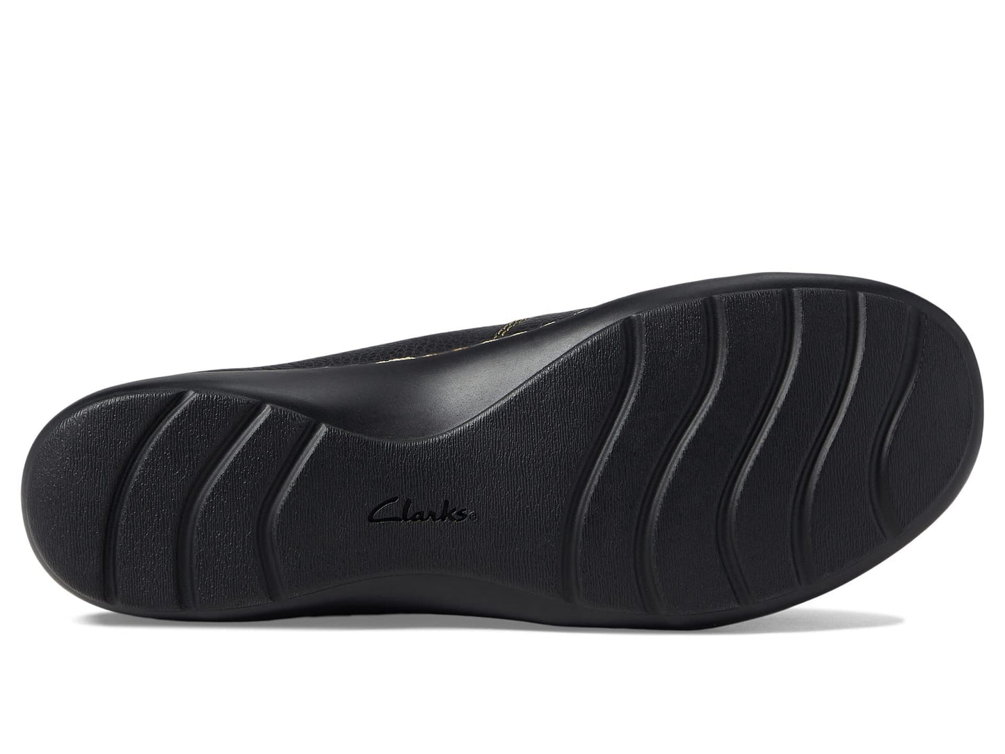 Clarks womens Cora Harbor Loafer, Black Leather, 9.5 USClarks womens Cora Harbor Loafer, Black Leather, 9.5 US