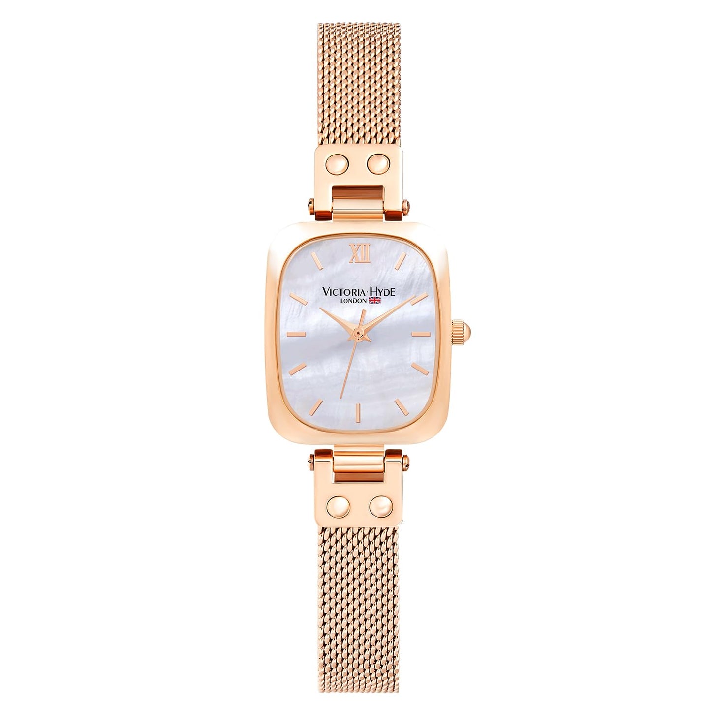 VICTORIA HYDE Dainty Women's Wrist Watch, Rectangle Watches for Women, Womens Watch with Stainless Steel Bracelet or Leather Band