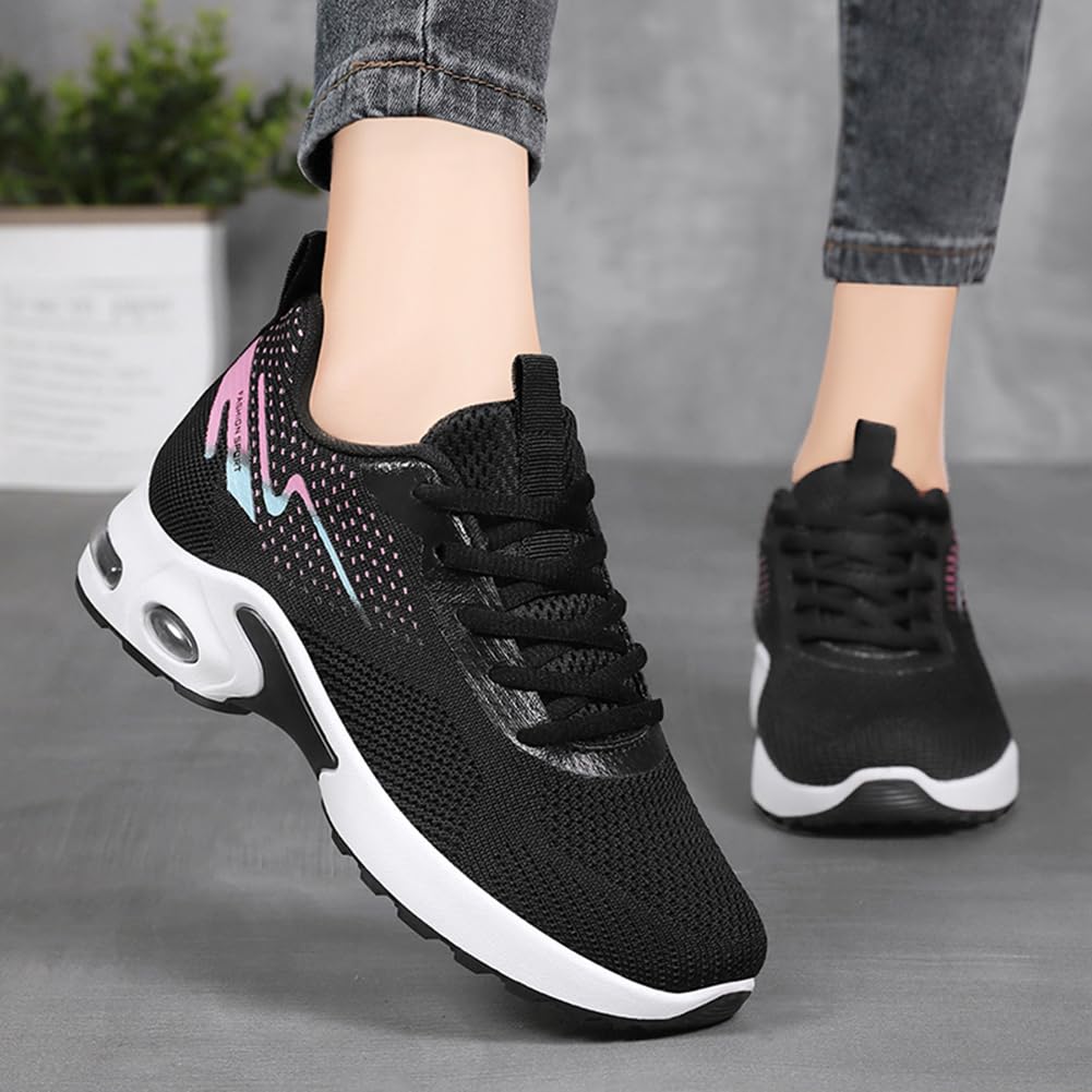 Padgene Womens Sneakers Air Cushion Running Shoes Lightweight Tennis Walking Shoes Mesh Breathable Gym Work Fashion Sneakers Athletic Comfortable CasualPadgene Womens Sneakers Air Cushion Running Shoes Lightweight Tennis Walking…size8