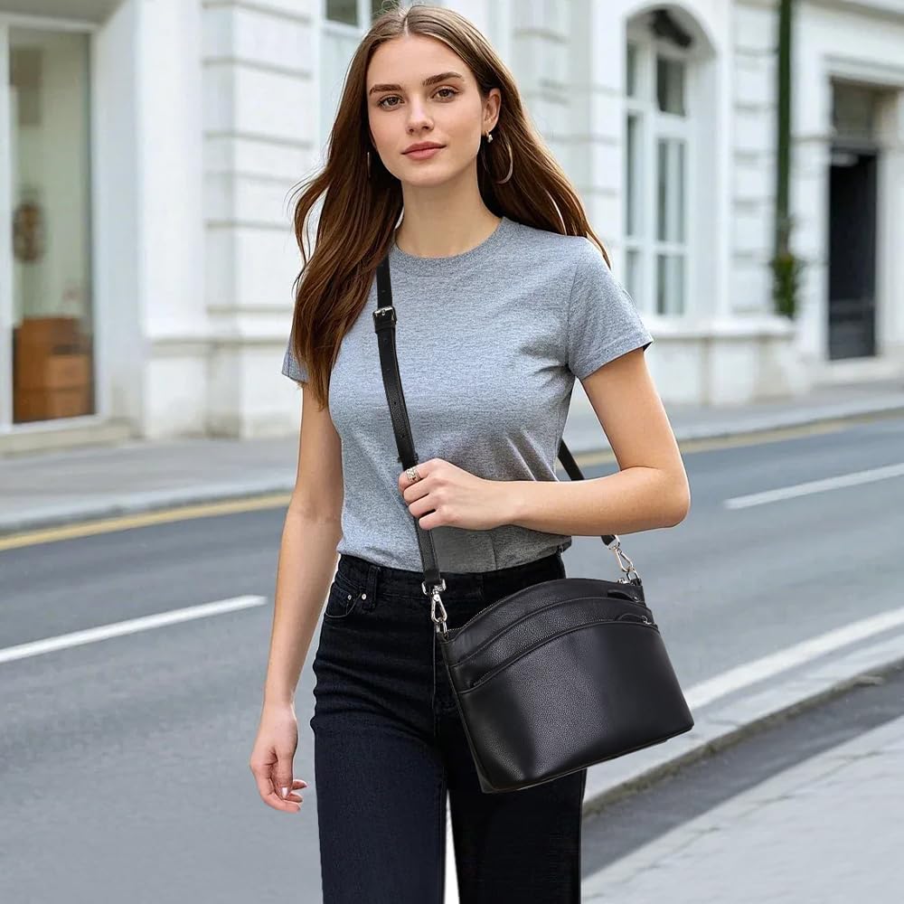 Genuine Leather Purses for Women Vintage Crossbody Bags for Women Hand Bags Women's Shoulder Handbags | Genuine Leather