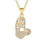 Dainty Gold Necklace for Women, 18K Real Gold Plated Necklace, White Gold Cross Silver Necklace, Cubic Zirconia Necklace, Birthday Gifts for Women Jewelry
