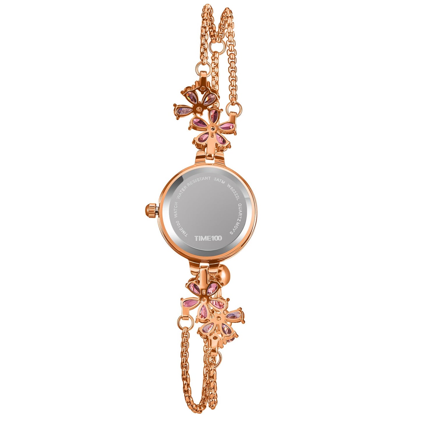 TIME100 Women's Bracelet Watches Ladies Quartz Wrist Watch with Green Dial Bezel with Crystals in Movement Bracelet Strap with Diamonds Waterproof