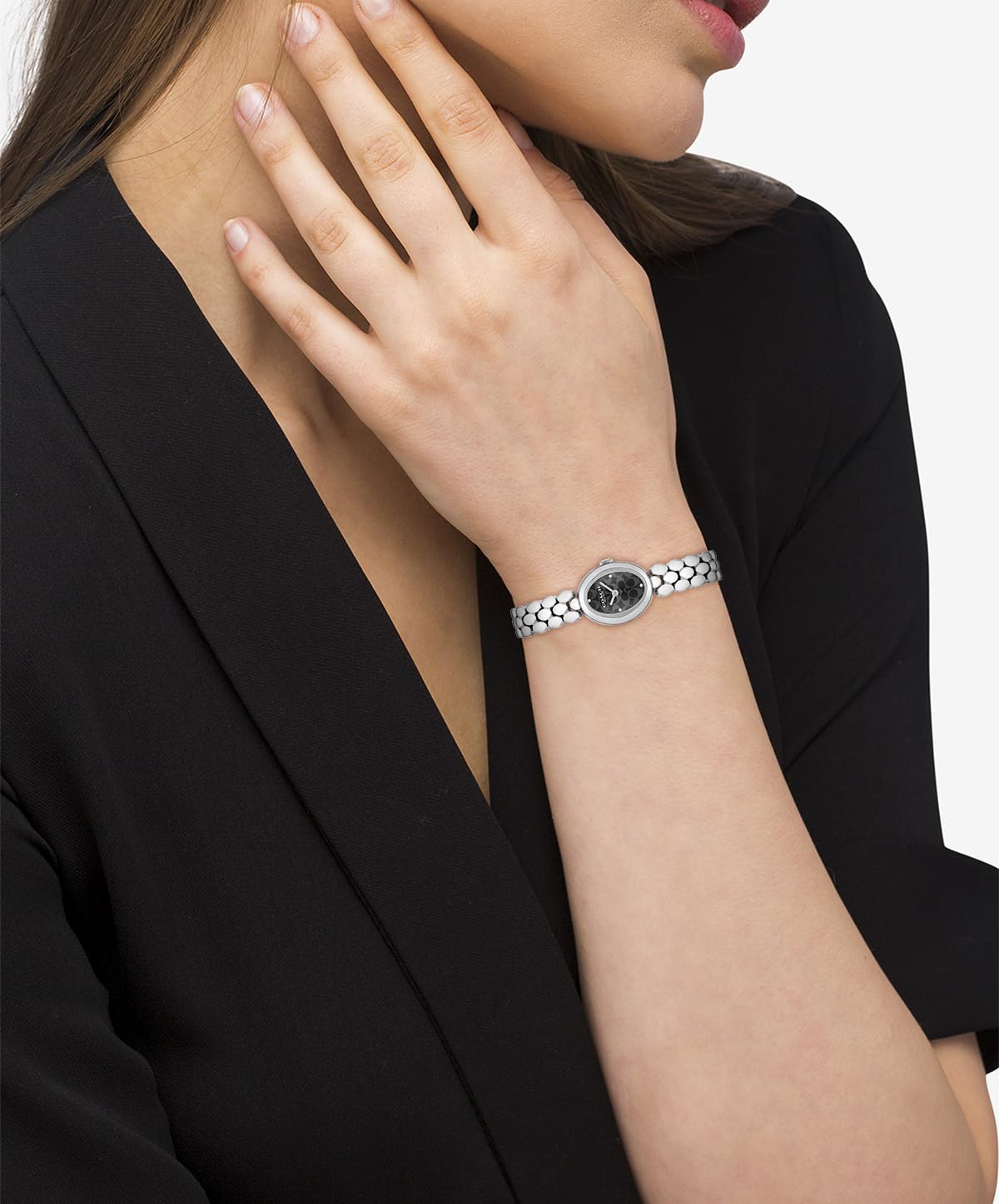 COACH Women's Sammy 2H Quartz Bracelet Watch, 22.5mm Petite Oval Case, Premium Fashion, Everyday Wear - Gift for Her