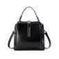 Genuine Leather Bucket Crossbody Shoulder Purse for Women | Scratch-Resistant Cowhide, 5 Pockets, Magnetic Snap, Silver Hardware, 3-Way Carry, Lightweight, Ideal Gift