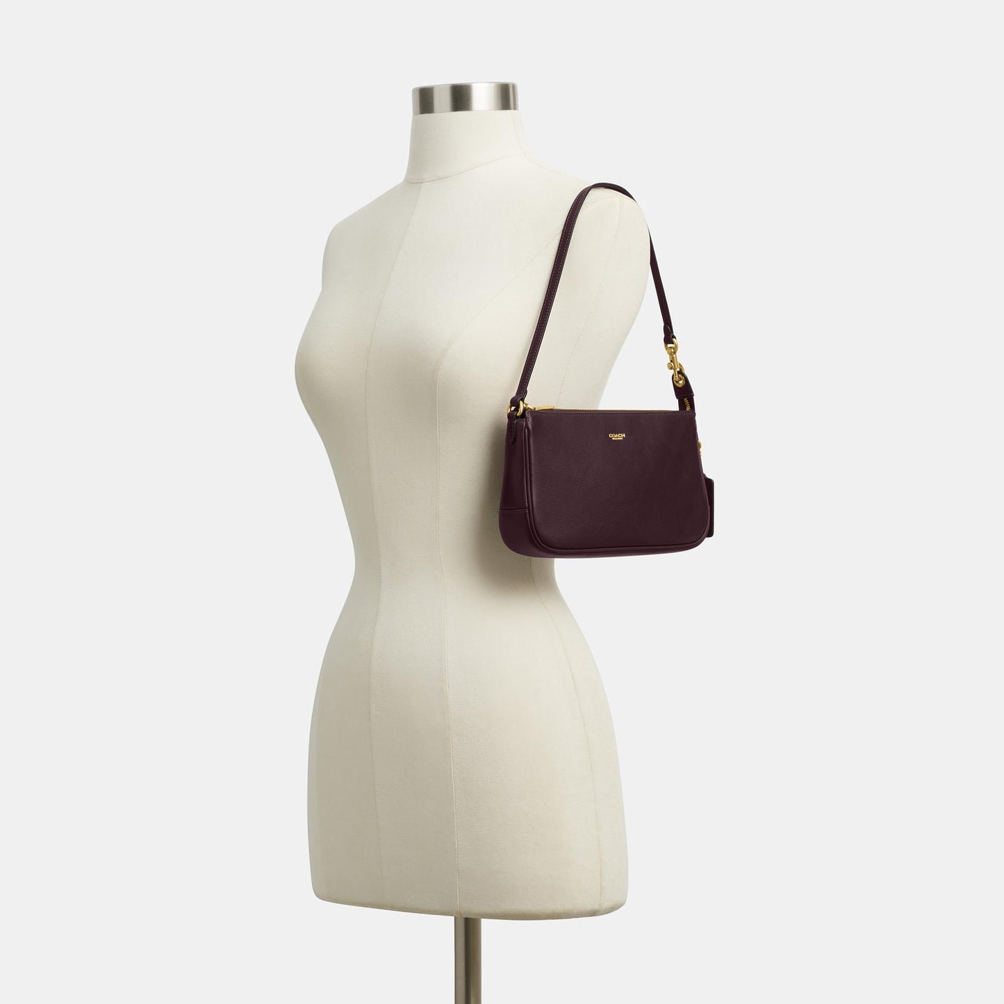 Coach Women's Natural Grain Leather Plaza Bag