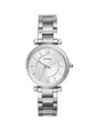 Fossil Women's Watch and Bracelet Set, Carlie Three-Hand Stainless Steel Watch for Women and Bracelet Set