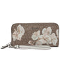 Calvin Klein Women's Key Item Saffiano Continental Zip Around Wallet With Wristlet Strap