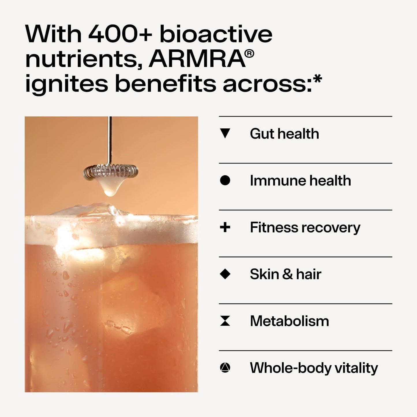 ARMRA Colostrum™ Powder | Blood Orange | Gut Health & Bloating | Skin & Hair | Immunity | Keto, Gluten & Fat-Free | 30 Servings