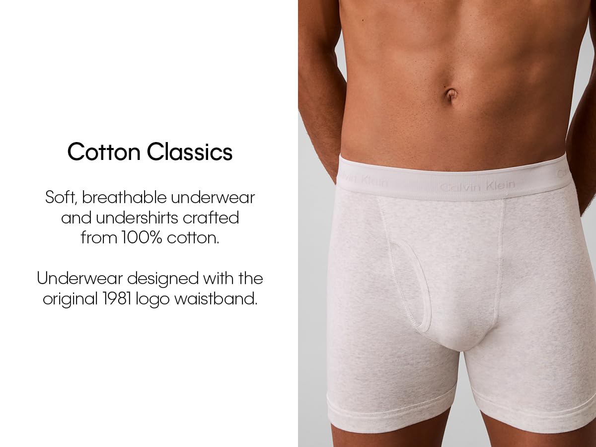 Calvin Klein Men’s Cotton Classics 3-Pack Boxer Brief