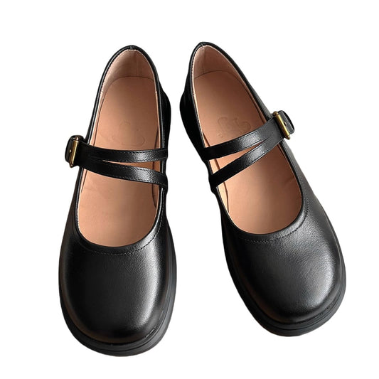BEROBELLO Women's Retro T-Strap Mary Jane Flats Soft Leather Dress ShoesBEROBELLO Women's Retro T-Strap Mary Jane Flats Soft Leather Dress Shoes