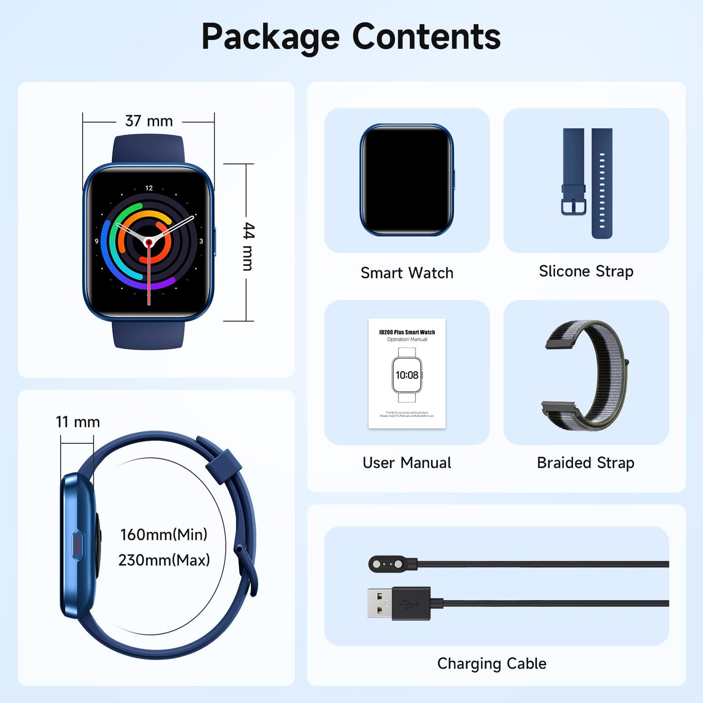 Smart Watches for Women, 1.8" Touch Screen Fitness Tracker for Android & iPhone, Answer/Make Calls, Alexa Built-in, Heart Rate/Sleep/SpO2 Monitor Smartwatch, IP68 Waterproof 101+ Sport Modes, 2 Bands