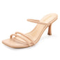 Heels for Women Square Open Toe Strappy Mules Women's Heeled Sandals Summer Dressy Comfort Sexy Shoes Weeding Party