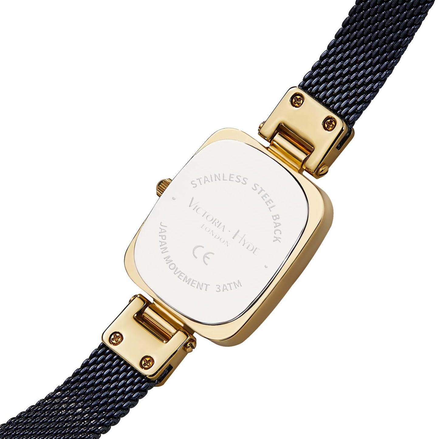 VICTORIA HYDE Dainty Women's Wrist Watch, Rectangle Watches for Women, Womens Watch with Stainless Steel Bracelet or Leather Band