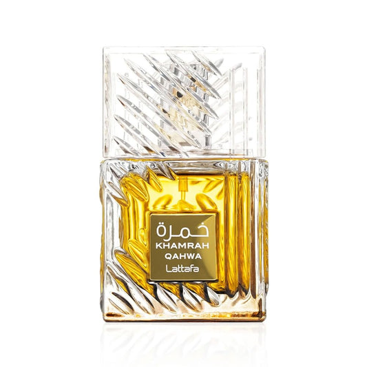 Lattafa Khamrah - Vanilla, Warm Spicy, Amber, Cinnamon - Eau de Parfum Long-Lasting Fragrance for Unisex, 3.40 Ounce / 100 ml