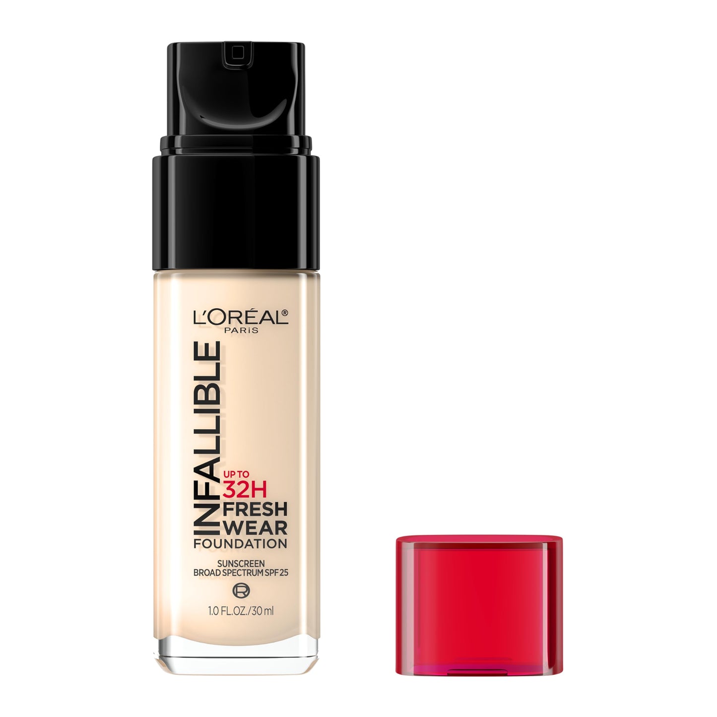 L'Oreal Paris Makeup Infallible Up to 32 Hour Fresh Wear Lightweight Foundation, 405 Porcelain, 1 Fl Oz, Packaging May Vary