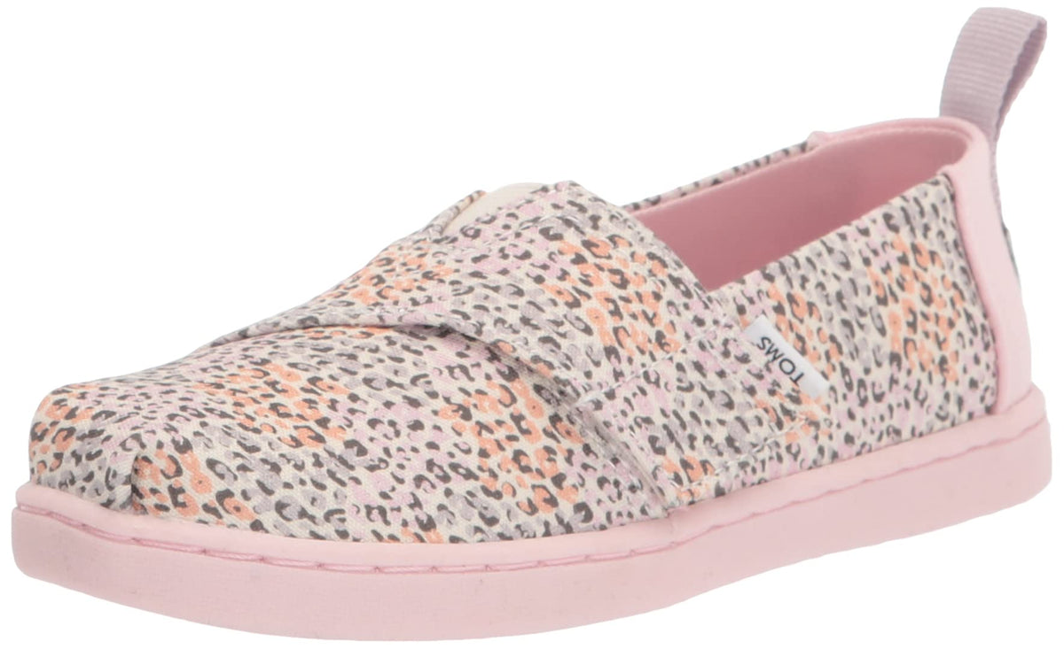 TOMS Girl's Tiny Alpargata, Pastel Multi Mini Leopard,4TOMS Girl's Tiny Alpargata, Pastel Multi Mini Leopard,4