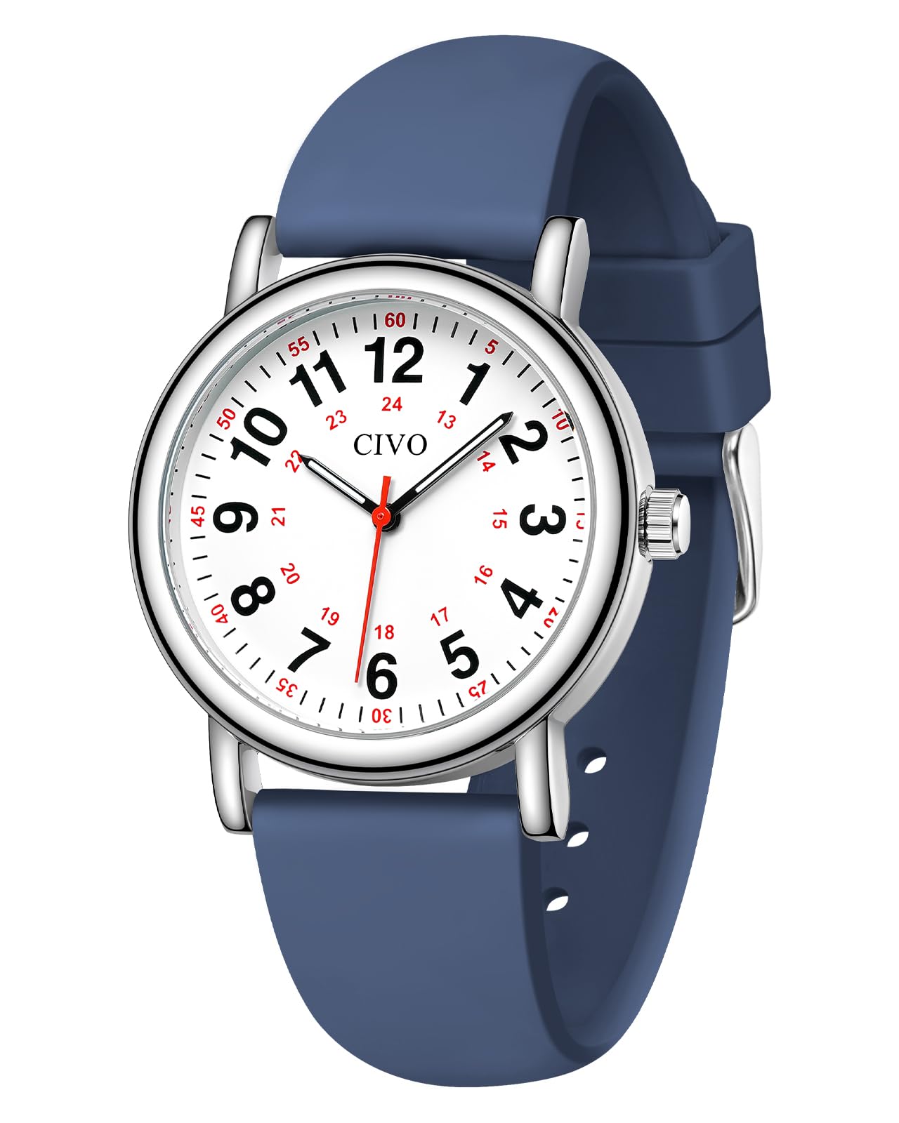 CIVO Nurse Watches for Women Men: Analog Waterproof Watch with Easy Read Dial Second Hand - Gifts for Nurses Medical Student Doctors