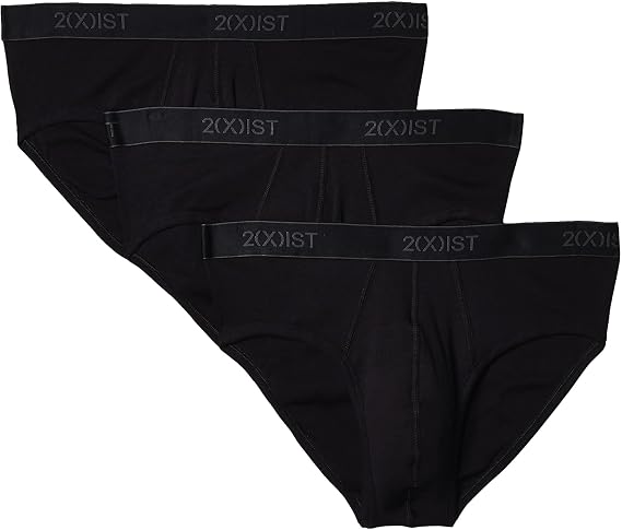 2(X)IST 3-Pack Essential No Show Brief Black New Logo LG (Clearance)