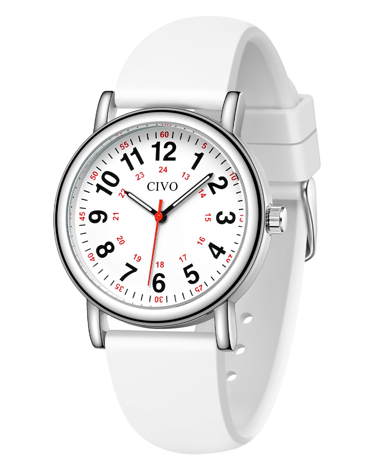 CIVO Nurse Watches for Women Men: Analog Waterproof Watch with Easy Read Dial Second Hand - Gifts for Nurses Medical Student Doctors