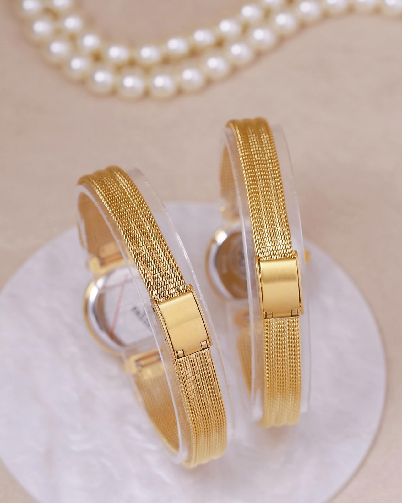 BESTKANG Fashion Simple Women's Quartz Watch Stainless Steel Mesh Strap Elegant Ladies Wrist Watch
