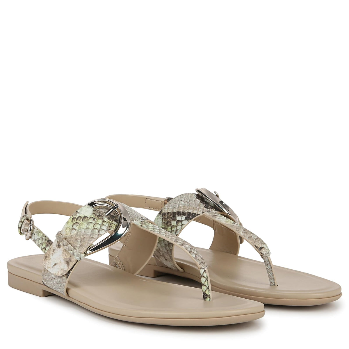 Naturalizer Womens Taylor T-Strap Slingback Flat Sandal Dark Gold Metallic 9 MNaturalizer Womens Taylor T-Strap Slingback Flat Sandal Dark Gold Metallic 9 M open box