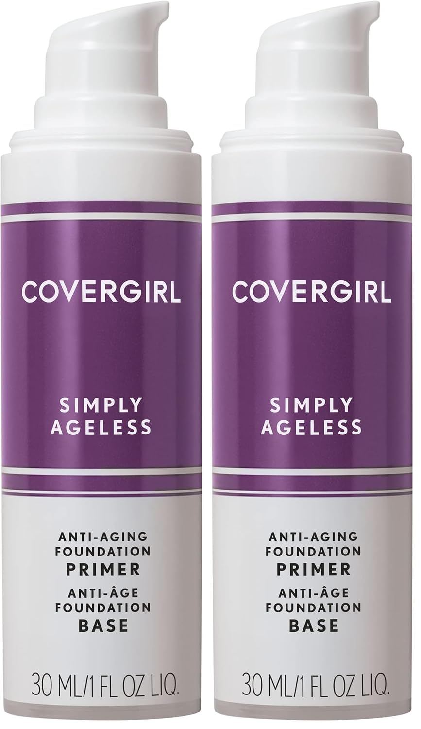 COVERGIRL & Olay Simply Ageless 3-in-1 Liquid Foundation, Matte Finish, Hyaluronic & Vitamin C Formula, 225 Buff Beige, 1 Count