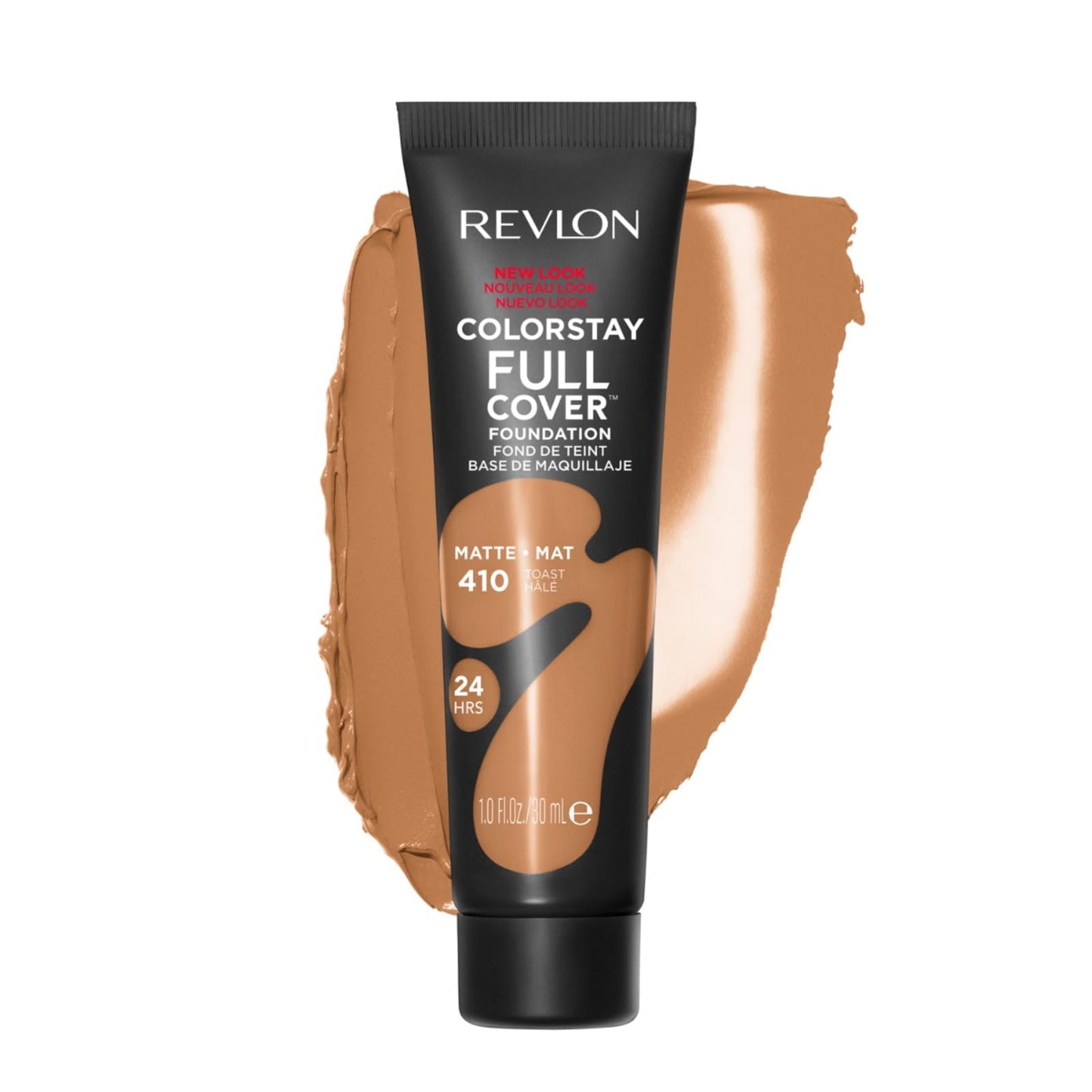 Revlon ColorStay Full Cover Longwear Matte Foundation, Heat & Sweat Resistant Lightweight Face Makeup, 200 Nude, 1.0 fl oz