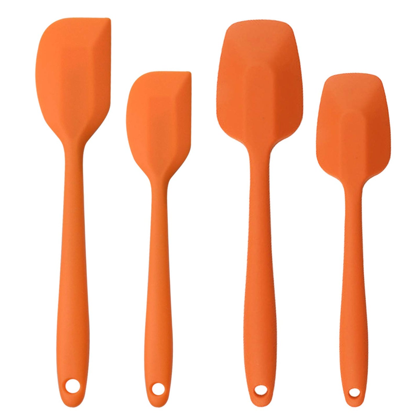 Silicone Spatulas Set, Rubber Spoon Spatula Heat Resistant Spoonula One Piece Design Seamless Spatula Non-Stick Scrapers Baking Mixing Tool