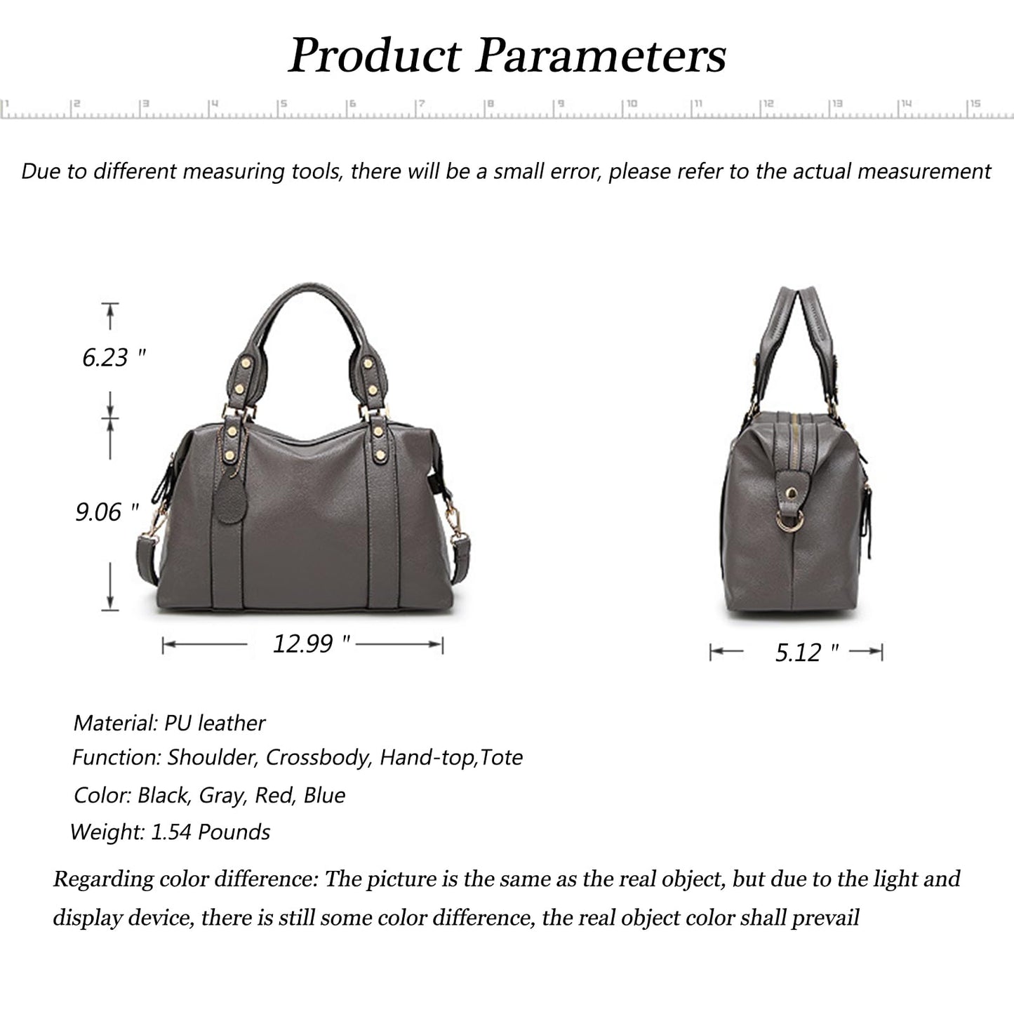 Handbags and Purses for women Vegan Leather Tote Bag for Women Satchel Shoulder Bags Travel Purse with Compartments
