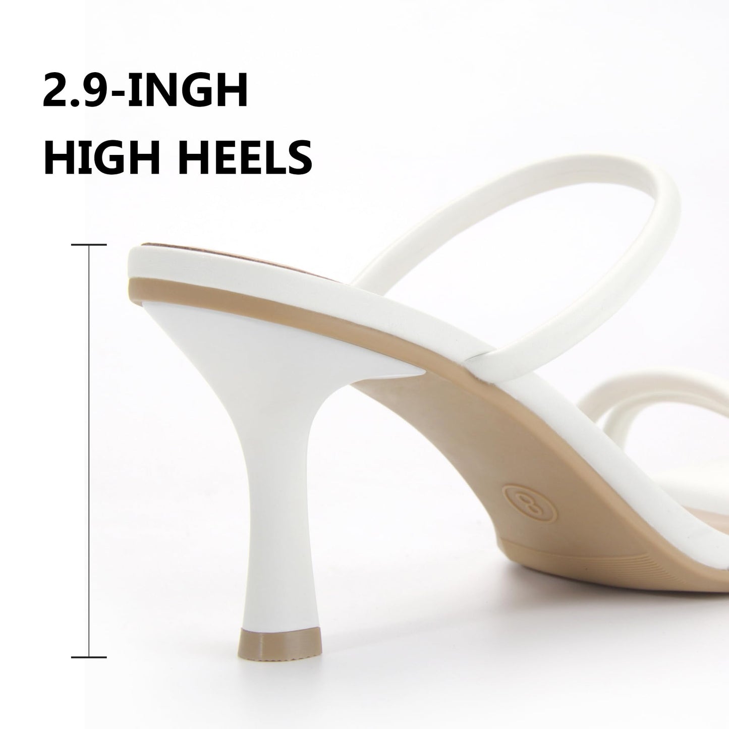 Heels for Women Square Open Toe Strappy Mules Women's Heeled Sandals Summer Dressy Comfort Sexy Shoes Weeding Party