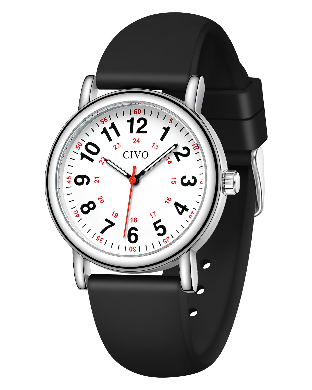 CIVO Nurse Watches for Women Men: Analog Waterproof Watch with Easy Read Dial Second Hand - Gifts for Nurses Medical Student Doctors