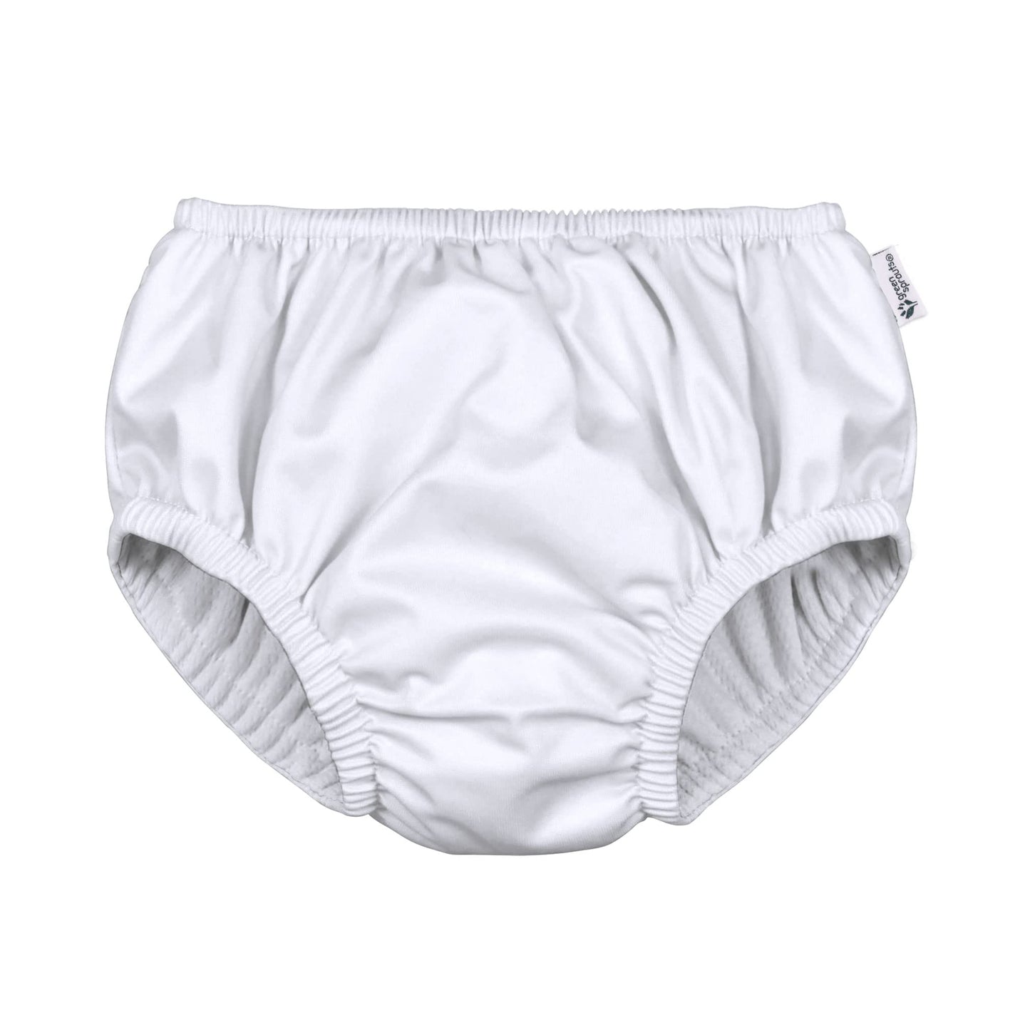 Green Sprouts Unisex Baby Pull-up Reusable Absorbent Swim Diaper, White, 18 Month