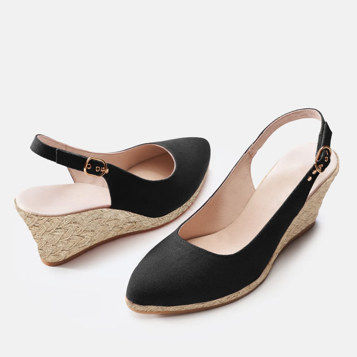 Juliet Holy Womens Wedge Sandals Espadrilles Closed Toe Slingback Buckle Strap Comfortable Casual Summer Wedges ShoesJuliet Holy Womens Wedge Sandals Espadrilles Closed Toe Slingback Buckle Str…