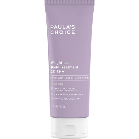 Paula's Choice Weightless Body Lotion Treatment 2% BHA, Salicylic Acid & Chamomile Lotion Exfoliant, Body Moisturizer for Keratosis Pilaris (KP) Prone Skin & Clogged Pores, Fragrance-Free