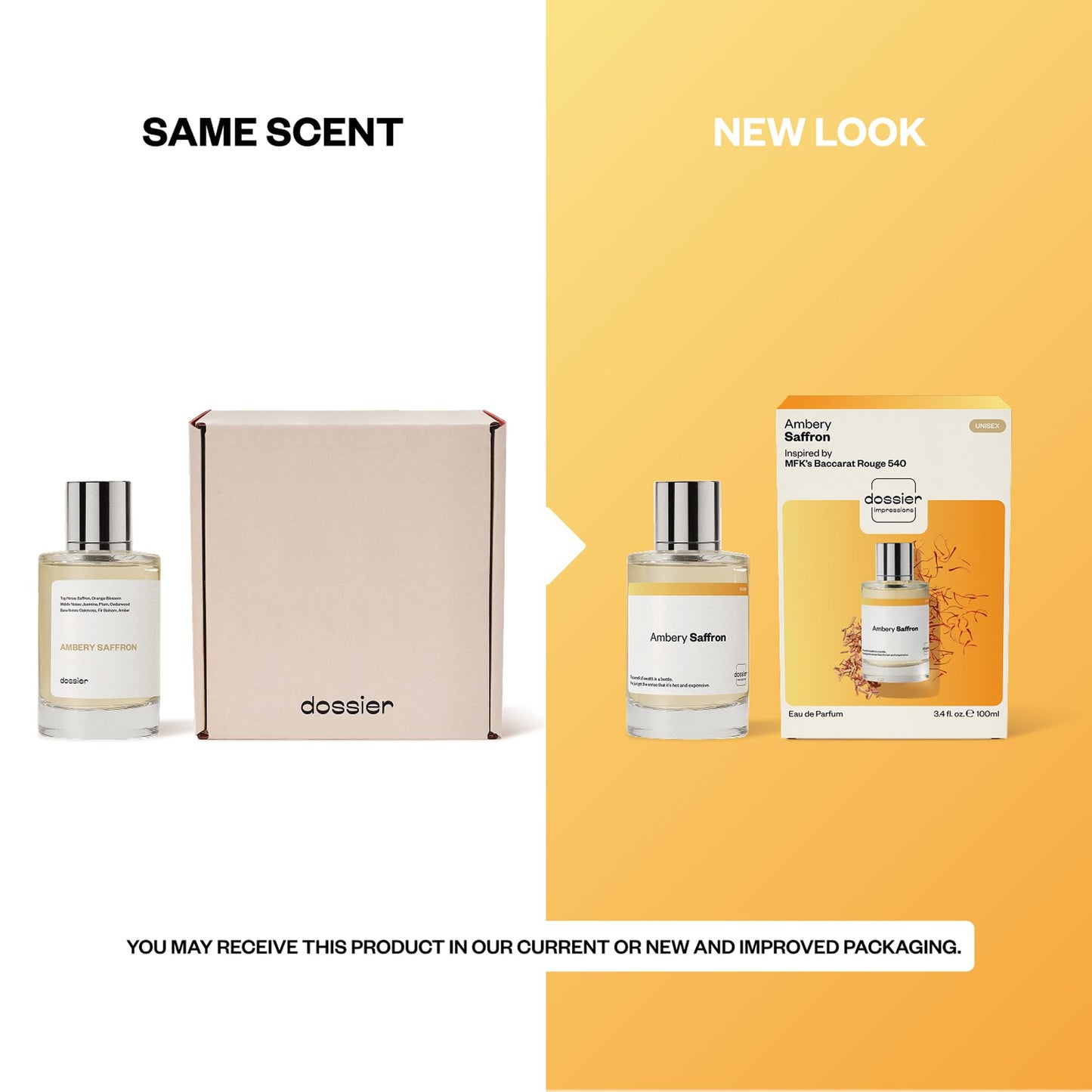 Dossier - Ambery Vanilla - Eau de Parfum - Vanilla Perfume - Inspired by Black Opium - Long-Lasting Fragrance - Feminine - 1.7 fl oz (50ml)