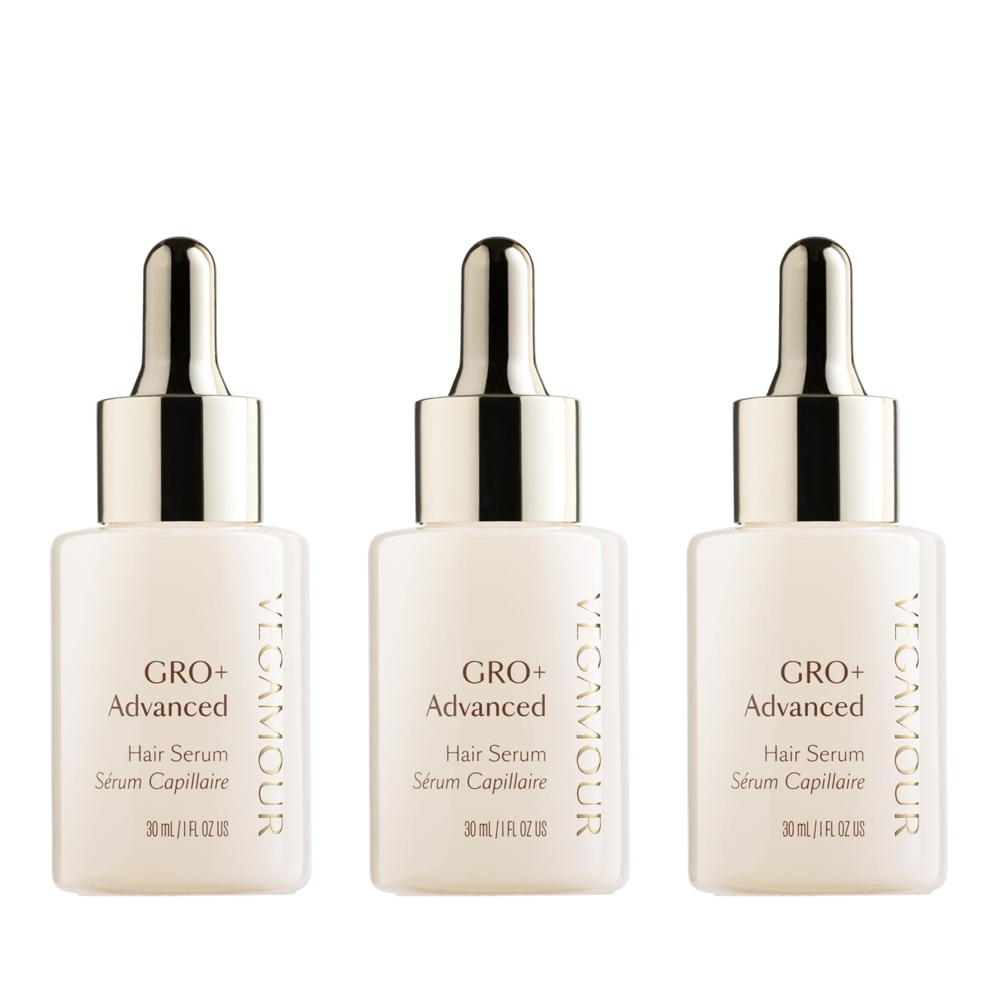 VEGAMOUR GRO+ Advanced Hair Serum | Improves Hair Density, Reduces Shedding and Promotes a Balanced Scalp | For Severe Signs of Thinning | Formulated Without Fragrance, Vegan, Cruelty-Free